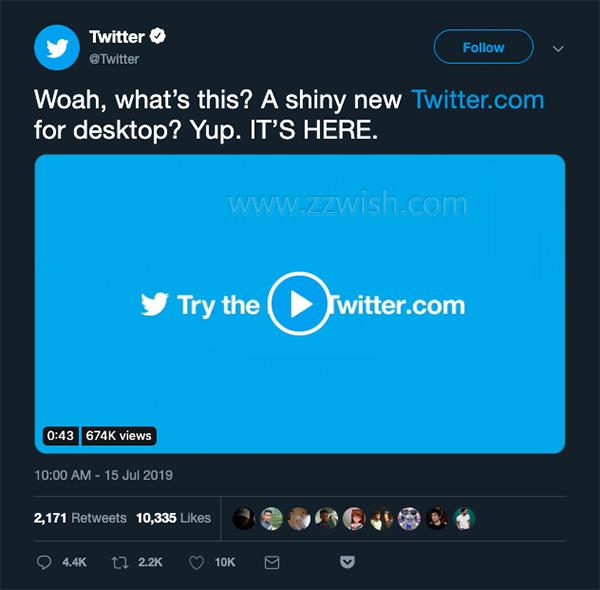 网页设计案例分享：Twitter网页版的设计改版分析